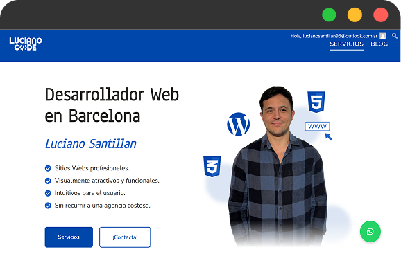 Portfolio desarrollador web freelance en Barcelona